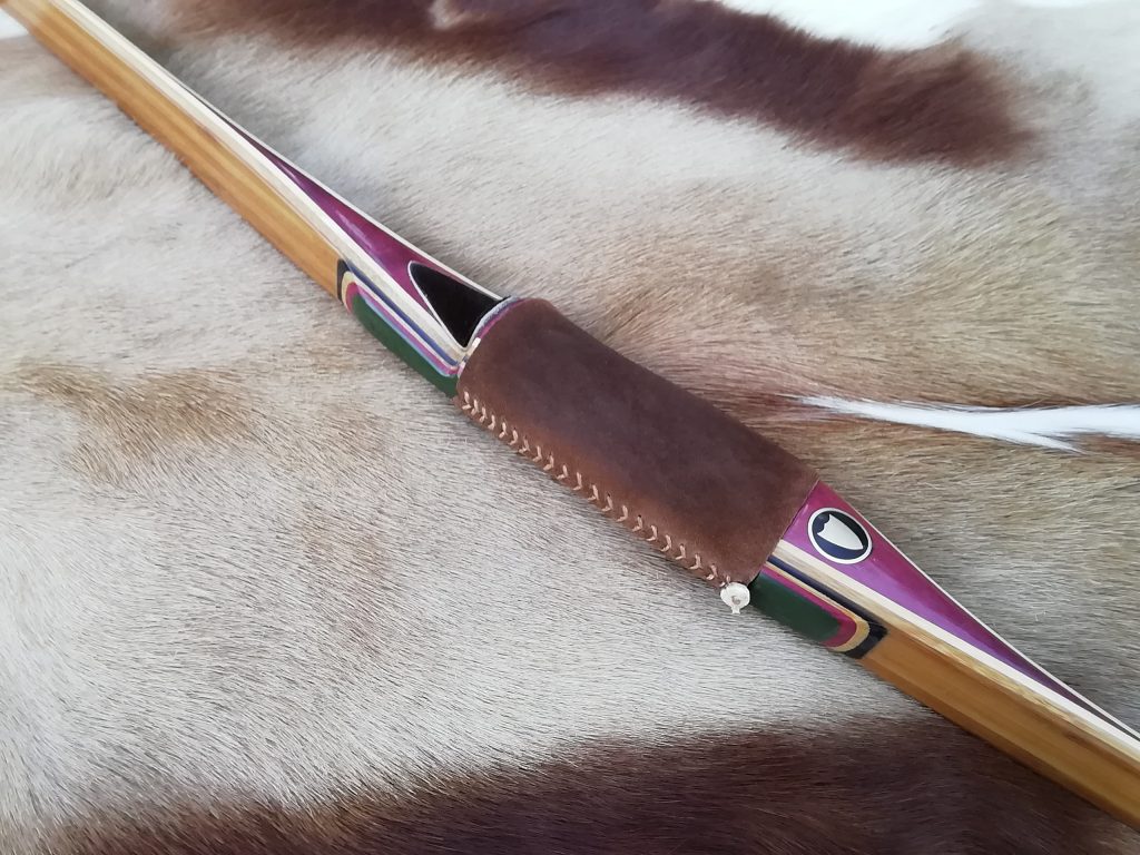 Poignée amarante et plaquette fibre