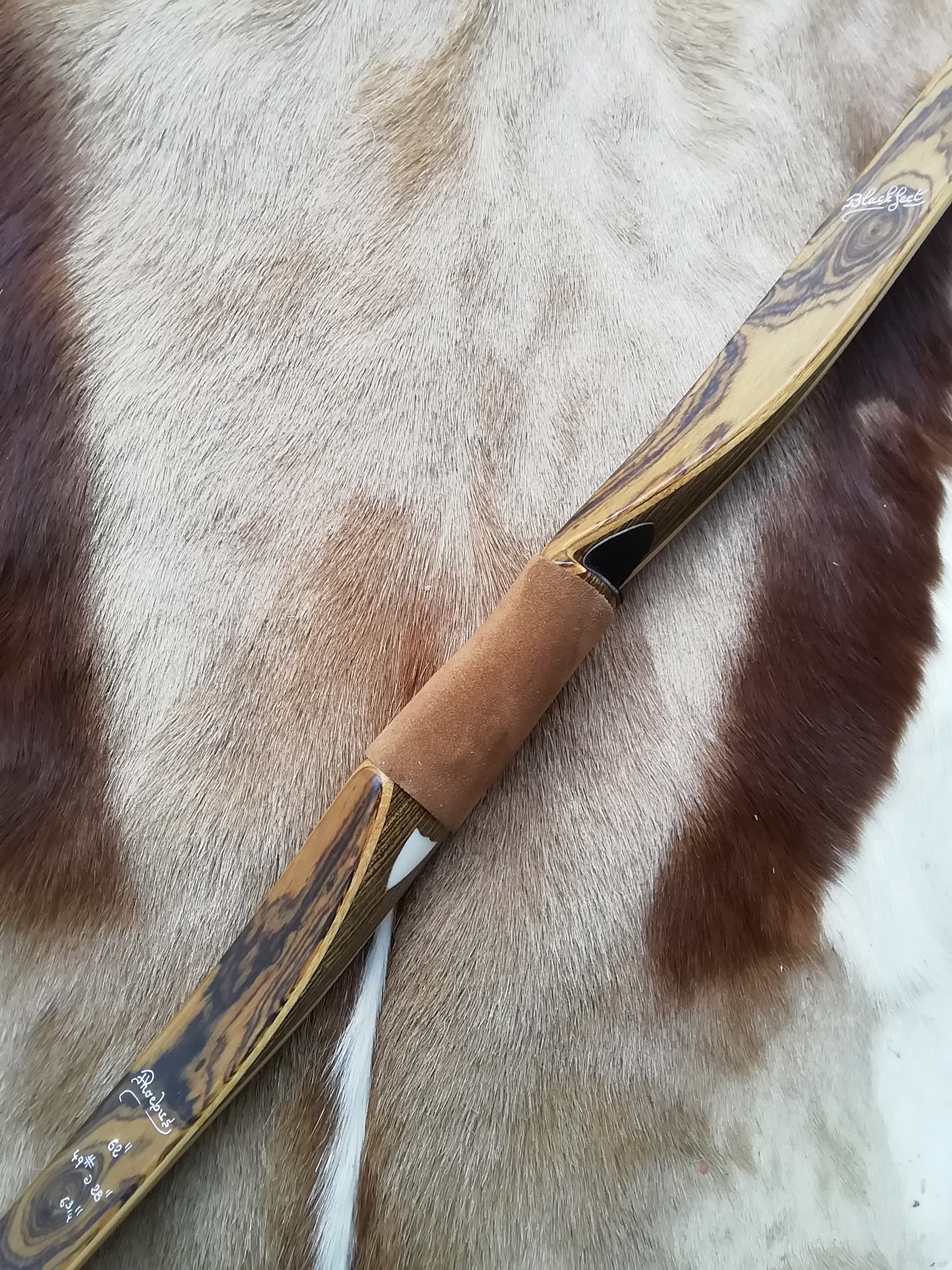 Black Feet - Poignée bocote branches bocote